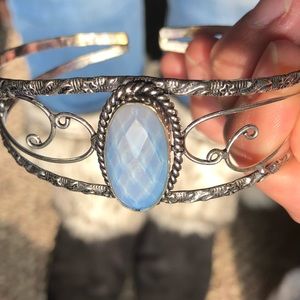 Jewelry - Milky opal silver cuff/ bracelet Jewelry - Milky opal silver cuff/ bracelet